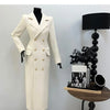 Autumn Winter Fashion High-Quality Women's Woolen Coat 2025 New Temperament Double Breasted Solid Color Women's Woolen Coat H322