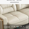 Premium italienische Echtleder-Ecksofas Sofagarnituren mit USB und Bluetooth Lautsprecher – MANBAS Wohnzimmermöbel