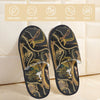 Custom Queen Of Absolutely Everything Gold Baroque Soft Memory Foam House Slippers Women Comfy Warm Anti-skid Sole Slipper