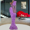 Vestidos De Fiesta Lavender Ruffles Tiered Pageant Party Gowns Women Celebrity Red Carpet Dress Aso Ebi Prom Gowns Customized