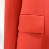 Pantsuit Suits Blazer Women Red Orange New Design Flare Pants Set Two Piece Sets Festival Office Business Female Suit Outfits