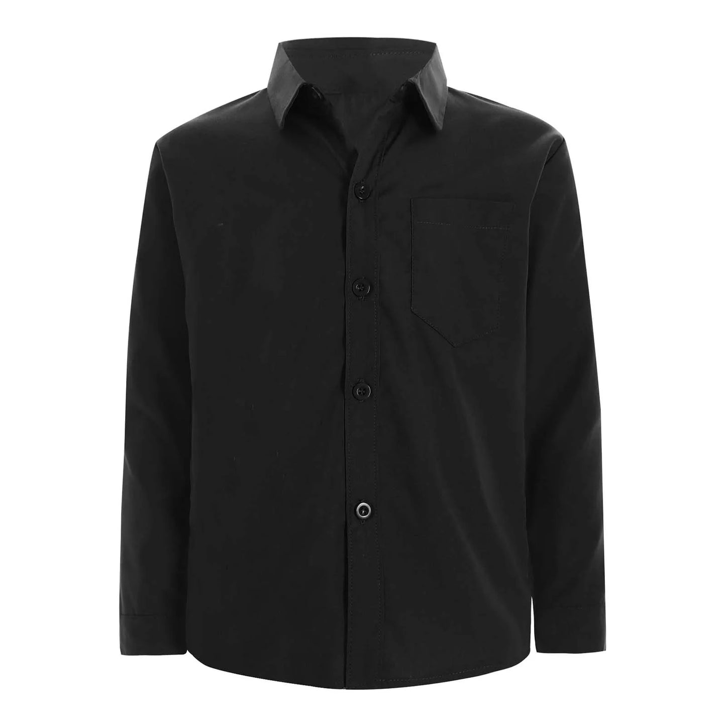 Autumn Kids Shirts for Boy Casual Gentleman Formal Dress Shirt Button-Down Shirt Handsome Boy Long Sleeve Tops Children Clothes
