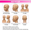 Ombre Brown Short Afro Kinky Curly Bob Wigs For Women Brazilian Human Hair Wigs Highlight Human Hair Wig With Bangs 180% Density