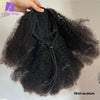 Kordelzug Pferdeschwanz Echthaar 4c Afro Kinky Curly Pferdeschwänze Echtes mongolisches Remy Haar Pferdeschwanz Clip-In Extensions Bundles 120g