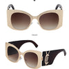 Oversized Cat Eye Sunglasses Women 2024 Luxury Brand Designer Punk Round Sun Glasses For Ladies Trendy Big Frame Eyewear UV400