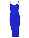 New 2024 Women Sexy Celebrity Midi Red White HL Elastic Bandage Dress Spaghetti Strap Club Bodycon Party Dress Wholesale HL434