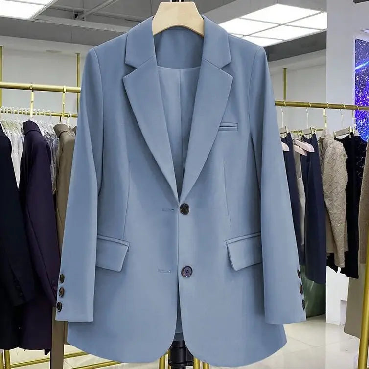 Candy Color Blazer Women Clothing Trends Long Sleeves Blazers Chic Office Ladies Jackets Luxury High-end Coat Vestido Outerwear