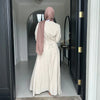 Clothes for Muslim Women Solid Robe Malay Turkey Dubai Zipper Cardigan Robe Fashion Simplicity Summer Dress Abayas for Women