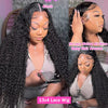180% Curly Wigs Human Hair Lace Frontal Wig 13x4 Hd Water Wave Lace Front Human Hair Wig Deep Wave Human Hair Wigs Brazilian