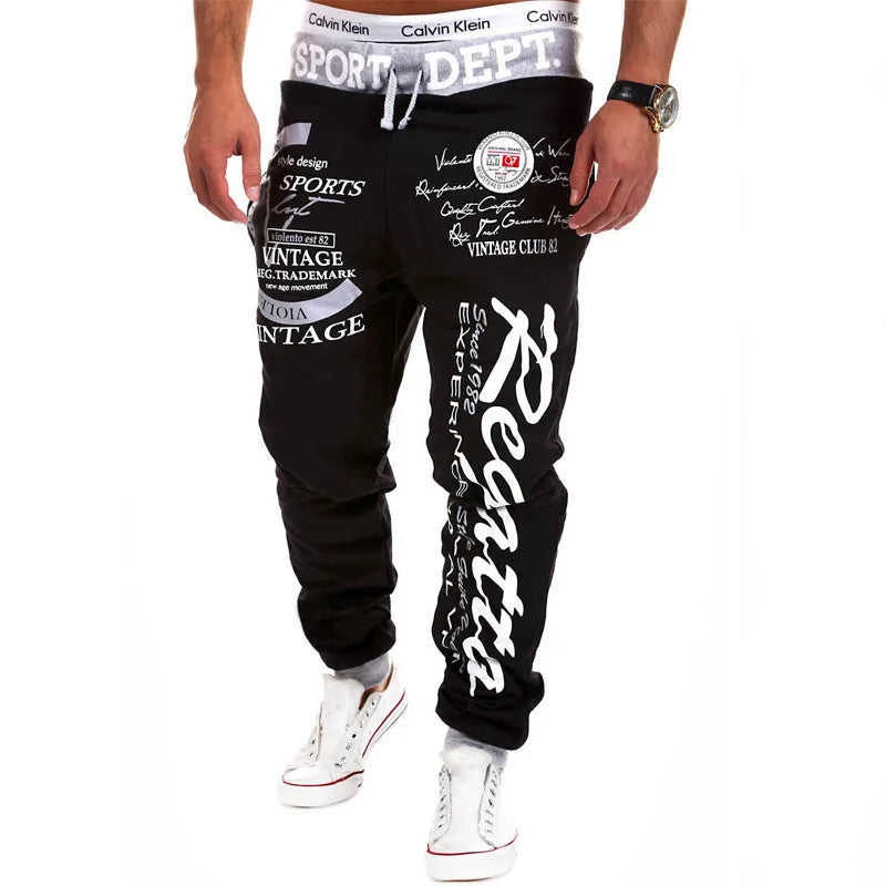 2026 New Men Jogging Long Pants Autumn and Winter Mens Fleece Hip Hop Sweatpants Soft Sports Pants Jogging Pant