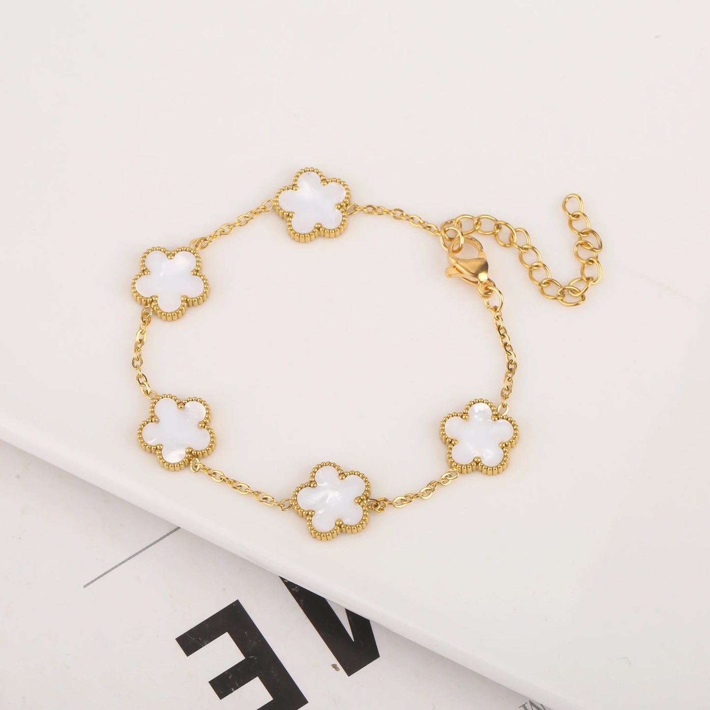Stainless Steel Non Fading Minimalist Creative Plant Live Leaf Petal Flower Pendant Necklace Earrings Bracelet Jewelry Set