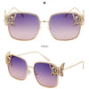 Oversized Square Sunglasses Women Rhinestone Butterfly Frame Sun Glasses 2025 Luxury Brand UV400 Protection Eyewear For Ladies