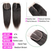 Peruanisches Haar 4x4 Lace Closure Vorgezupft Glattes Haar 13x4 HD Transparente Lace Frontal 100% Echthaar Natürlicher Haaransatz