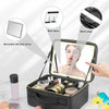 Smart LED Cosmetic Case With Mirror Travel Makeup Bag Large Capacity Female Beautician Skincare Product Makeup Case For Women