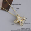 MHS.SUN Neue Leopard Bubble Buchstabenkette Vergoldet Chunky Bubble Zirkon 26 Initialen Anhänger Halskette Frauen Modeschmuck