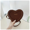 Fashion Heart Shape Crossbody Bags For Women New Solid Pu Leather Shoulder Bag Casual Ladies Handbags Designer Women Bags сумка