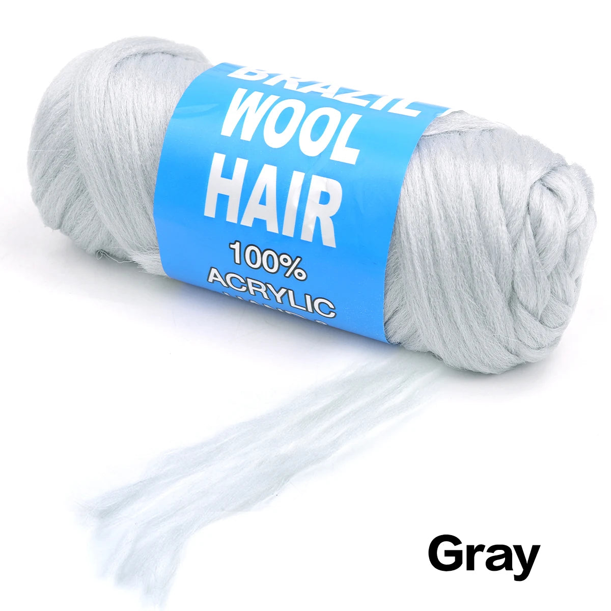 4er-Pack brasilianisches Wollhaar, synthetische Häkelhaarextensions für Frauen, afrikanisches Haargarn zum Flechten von senegalesischen Twists, Kunsthaar