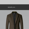 BROWON Brand Trench Coat Men Autumn and Winter New Solid Color Long Woolen Coat for Men Business Casual Windbreaker Men Clothing