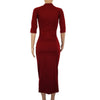 European and American women's fashion white stripe dress