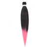 Pre-stretched Braids Synthetic Hair Professional Itch Free Hot Water Setting Fiber 30'' Ombre Yaki Texture Braid Hair Extensions