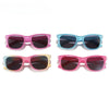 2024 Neue trendige coole bunte glänzende quadratische Sonnenbrille für Kinder Mädchen Trendige modische süße Sonnenbrille Kinderbrille