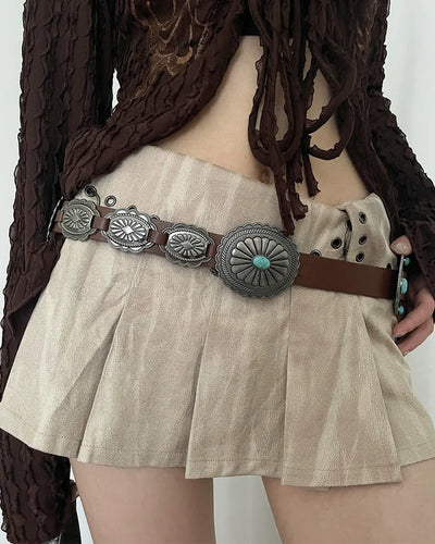 Rock Retro Heavy Metal Band Cowgirl Damen Gürtel Taillen-Dekorativer Gürtel Hit Hot Pung Pu Leder für Jeans Accessoires