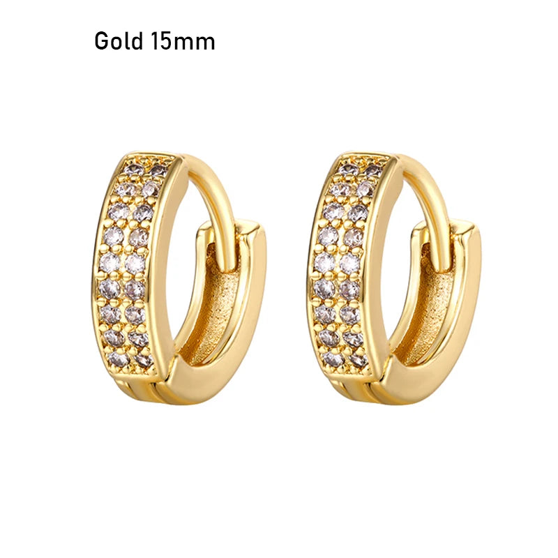 CRMYA Gold Silber gefüllt 16mm 14mm 12mm Blumen baumelnde Ohrringe Zirkonia Creolen für Damen Mädchen Schmuck Großhandel
