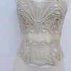 SsTss American Court Corset Sheer Mesh Breathable Corset Sexy Top Hollow Irregular Lace Double Layer Shapewear Chic Camis Top