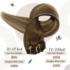 Full Shine Human Hair Extensions Clip in Hair Extensions Human Hair 7PCS 105G Double Weft Hair Extensions Human Hair For Woman