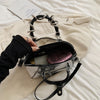 MOODS Designer Luxury Bags For Women Crocodile Pattern Top-handle Shell Bag With Snake Hardware Wild Shoulder Crossbody Handbags