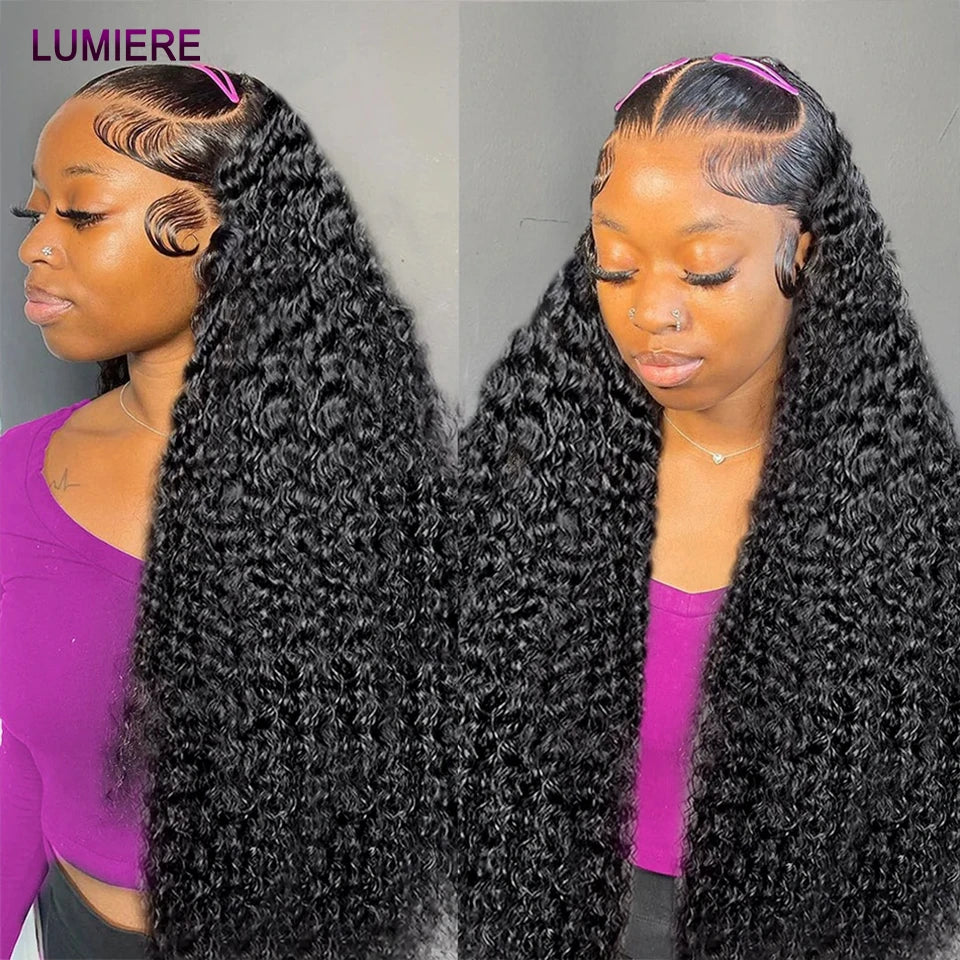 Deep Wave Human Hair Bundles 3/4 Bundles Deal Malaysian Hair Weaves 100% Rew Curly Human Hair Extensions 8-40 inch Virgin Hair