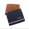 Short Men Wallets Zipper Coin Pocket Slim Card Holder Name Engraved Luxury Male Purses High Quality PU Leather Men's Wallet