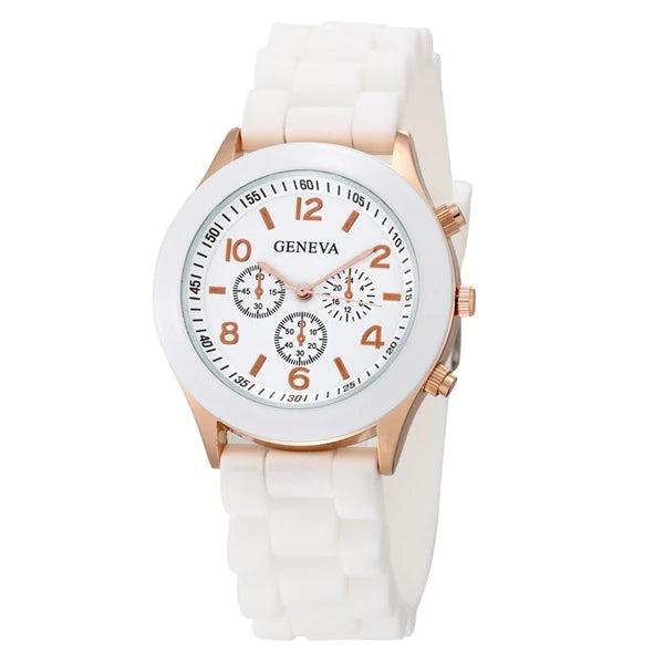 Women Watches 2025 New Fashion Luxury Brand Women's Watch Silicone Strap Quartz Wrist Watch For Female Relogio Feminino Zegarki
