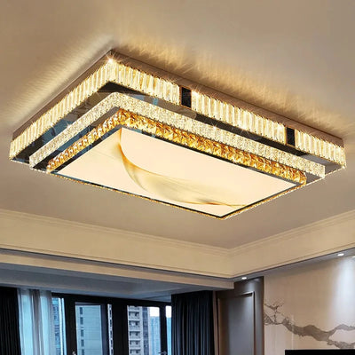 Luxus-Deckenleuchter Gold Modern LED Leuchten Wohnkultur K9 Kristall Lüster für Wohnzimmer Schlafzimmer Badezimmer Haushaltsgeräte