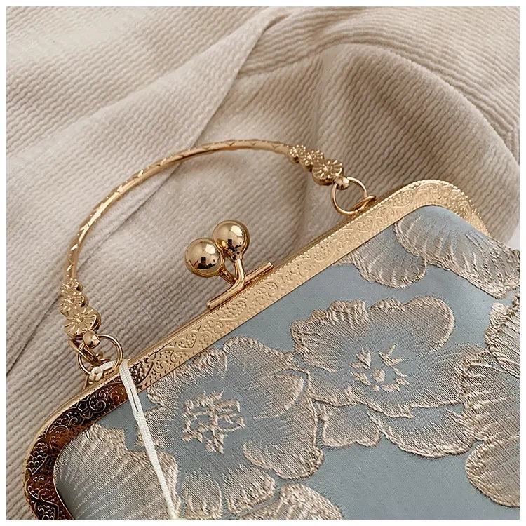 Luxus-High-Design Damen-Abendtasche Party-Bankett Glitzertasche für Damen Hochzeitsclutch Handtasche Umhängetasche mit Kette Bolsas