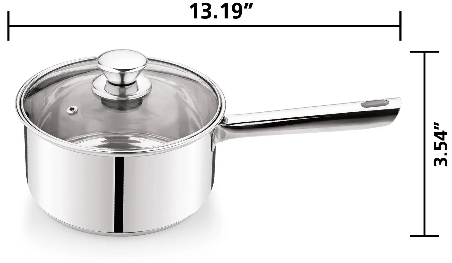 10-Piece Nonstick Stainless Steel Cookware Set for Durability and Style for Everyday Homemaking