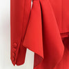 Pantsuit Suits Blazer Women Red Orange New Design Flare Pants Set Two Piece Sets Festival Office Business Female Suit Outfits