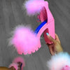 Neue Damen-Sommersandalen, grobabsätzige Pelzgummi-Sandalen, Plateau-Absätze, Mary Janes Schuhe, High Heels, Lederschuhe