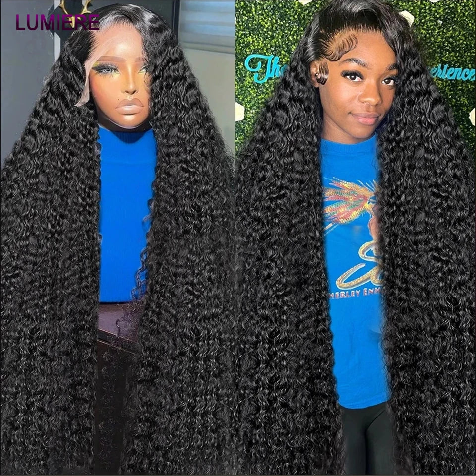 Mongolian Afro Kinky Curly Human Hair Bundles With Closure Deep Curly Hair Weave Bundles With Frontal Closure Hair Extensions