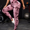 WAREBALL New Tie Dye Yoga Pants Gym Leggings Women Seamless High Waist Push Up Sport Tights Fitness Workout Leggins