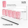 Acrylic Display Rack with LED Lights - 3 Tier Nail Polish Perfume Rack and Display Ladder Rack,,Figures Stand,Clear Cupcake Rise