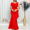 Elegante Kleider für Damen, One Shoulder, ärmellos, Rüschen, Meerjungfrauen-Schnitt, bodenlang, luxuriös, für Geburtstagsfeiern, Dinner, Vestidos Mujer Kleid