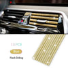 10 Stücke Diamant Auto Klimaanlage Outlet Streifen Bohrer U Form Strass Clip Dekoration Glänzende Kristall Trim Streifen Auto Zubehör
