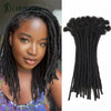 Dreadlock Extensions Human Hair For Men/Women Crochet Braids 100% Human Hair Handmade Loc Extension 0.6 cm Dreadlocks