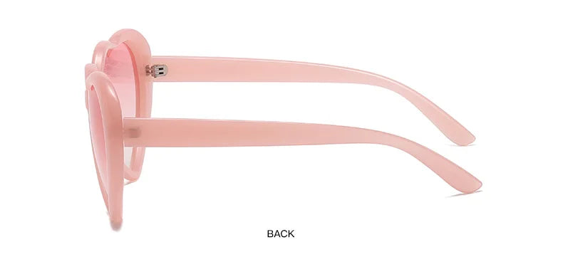 Neue herzförmige polarisierte Sonnenbrille für Damen, modisch, süß, Retro, Vintage, Verlaufs-Sonnenbrille, UV400-Schutz, Unisex-Brille