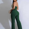 Damen Sommer Trägerloser Jumpsuit Sexy Einteiler Outfits Cut Out Taille Party Jumpsuit Kleidung Damen Langer Rückenfreier Overall