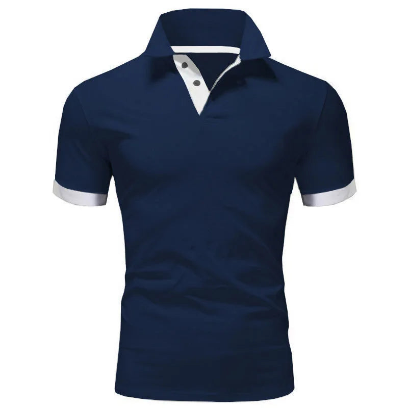 Men's Short Sleeve Polo Shirts Casual Slim Fit Basic Designed Shirts Quick-drying Anti-wrinkle Tops