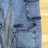 Mid Length Skirts Women Denim Skirt Hole Pockets A Line Slit Slim Y2k Streetwear Elegant Splice Y2k High Waist Summer 2025