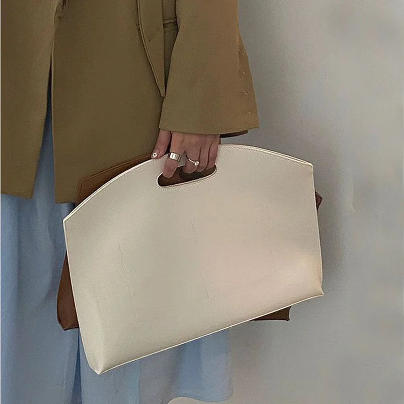 Damenhandtasche, neue Aktentasche mit großem Fassungsvermögen, modische, vielseitige Pendler-Tasche, Leder-Aktentasche, Umschlag-Clutch-Tasche