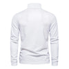AIOPESON Deer Embroidery Men's Polo Shirts Solid Color Long Sleeve Polo Shirts for Men New Spring Social Business Polos Male